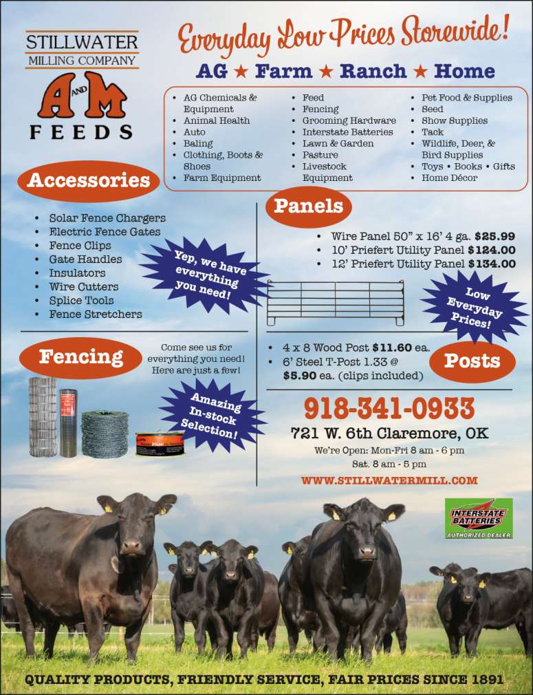 Stillwater Milling Company Farm & AG Store July 2025 Value News display ad image