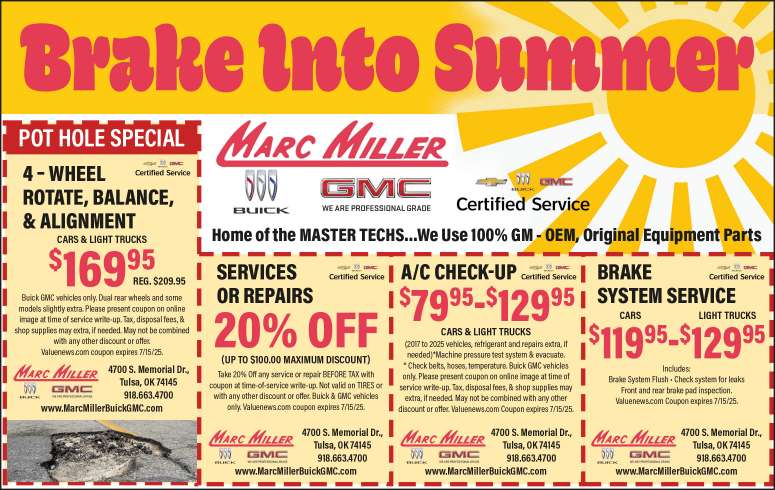 Marc Miller Buick GMC June 2025 Value News display ad image