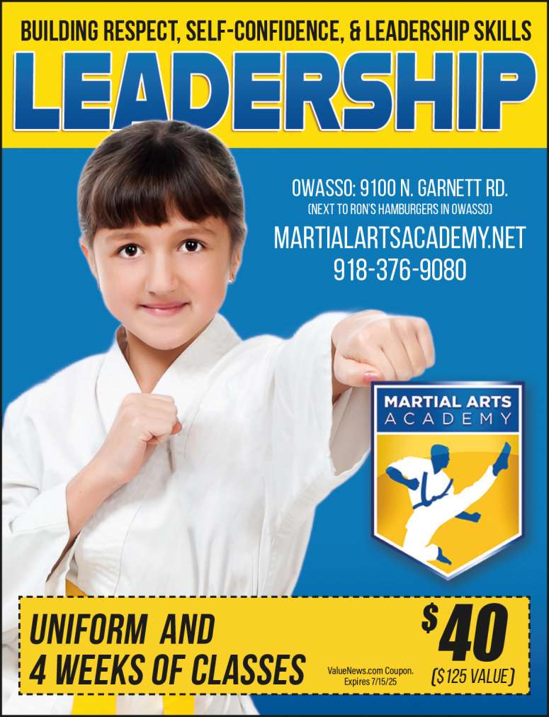 Martial Arts Academy June 2025 Value News display ad image