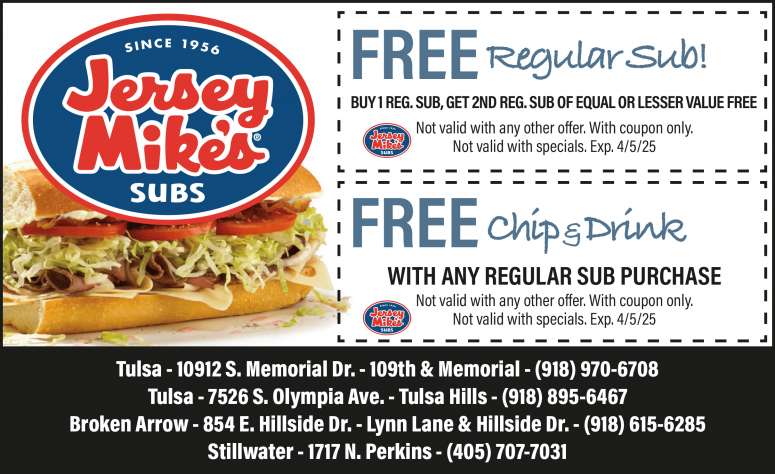 Jersey Mike's Subs March 2025 Value News display ad image