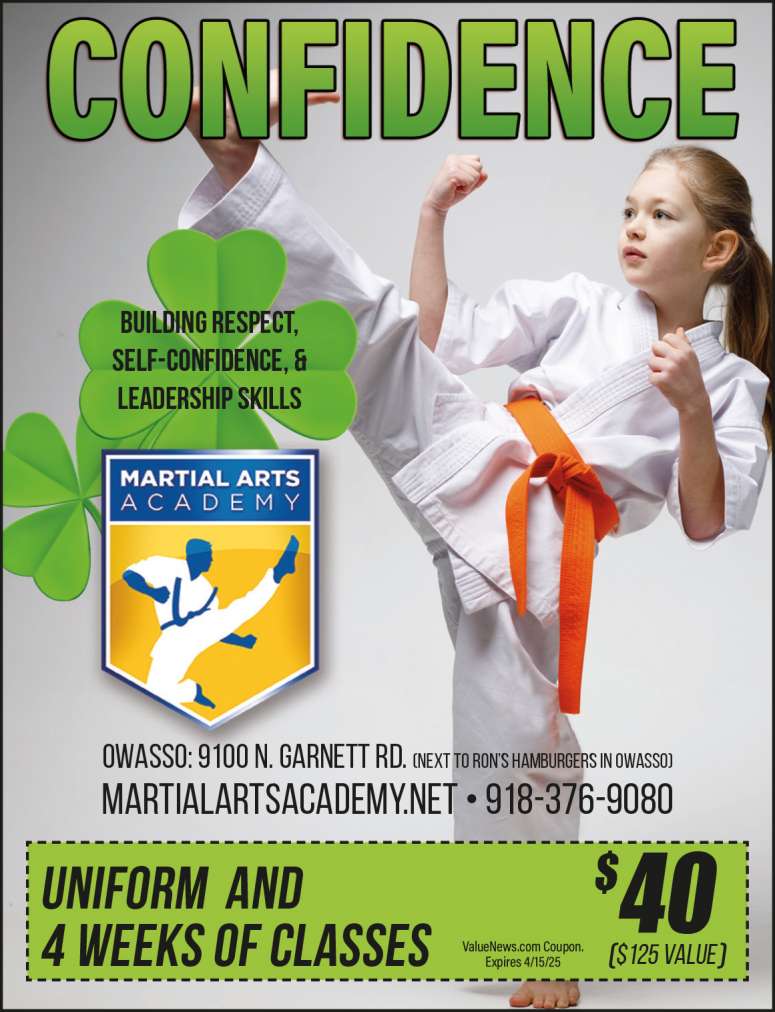 Martial Arts Academy March 2025 Value News display ad image