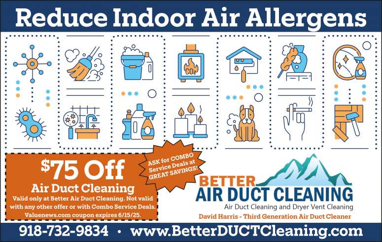 Better Air Duct Cleaning May 2025 Value News display ad image
