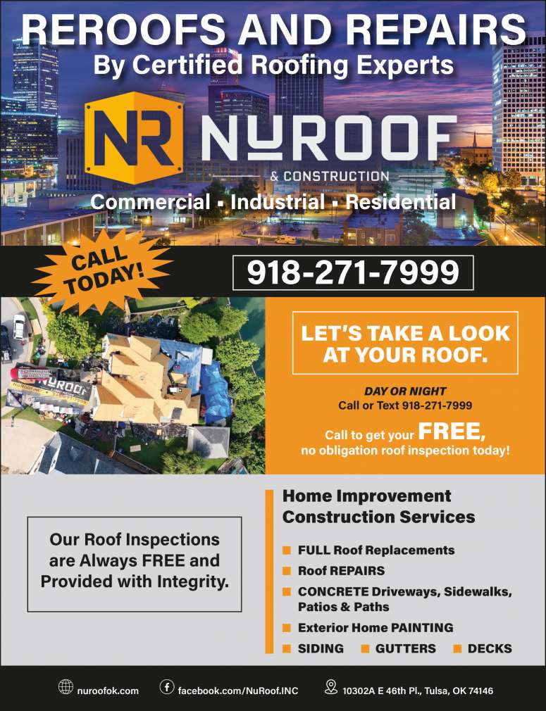 NuRoof & Construction May 2025 Value News display ad image