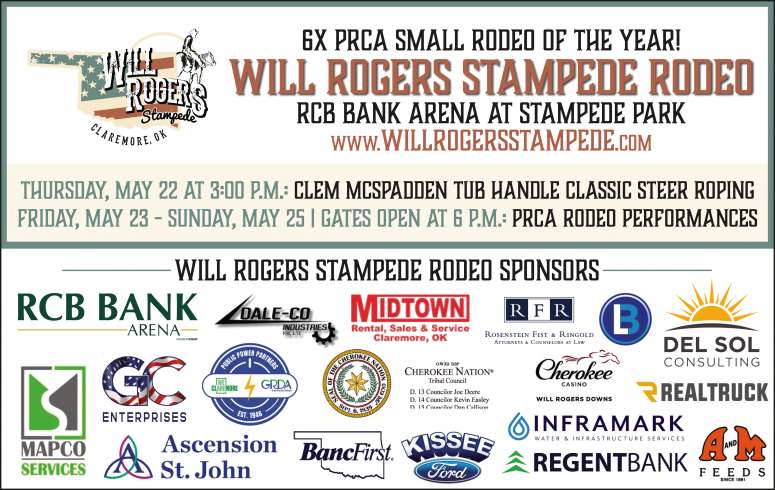 Will Rogers Stampede PRCA Rodeo May 2025 Value News display ad image