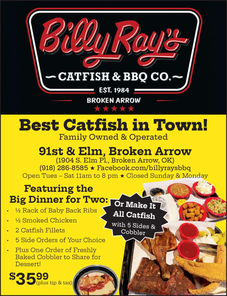 Big Dinner for Two at Billy Ray's Catfish & BBQ Co.