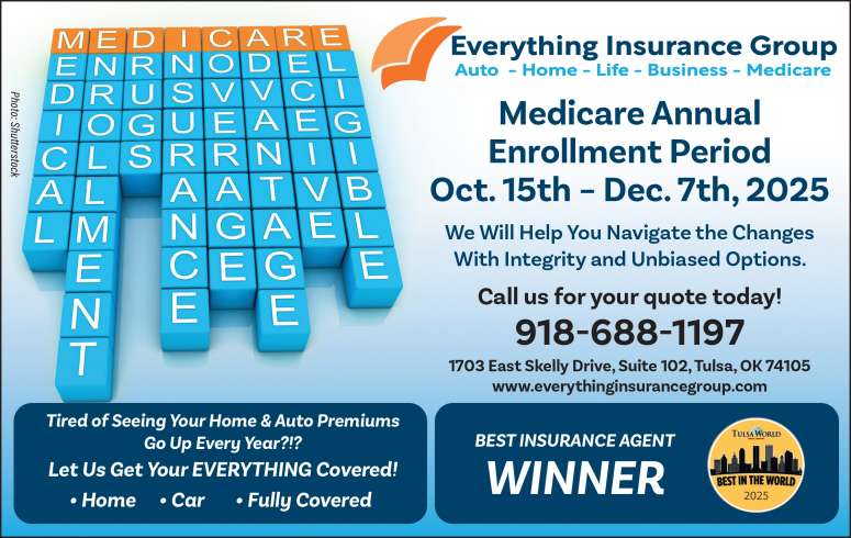 Advertisement for Medicare Assistance from Everything Insurance Group.