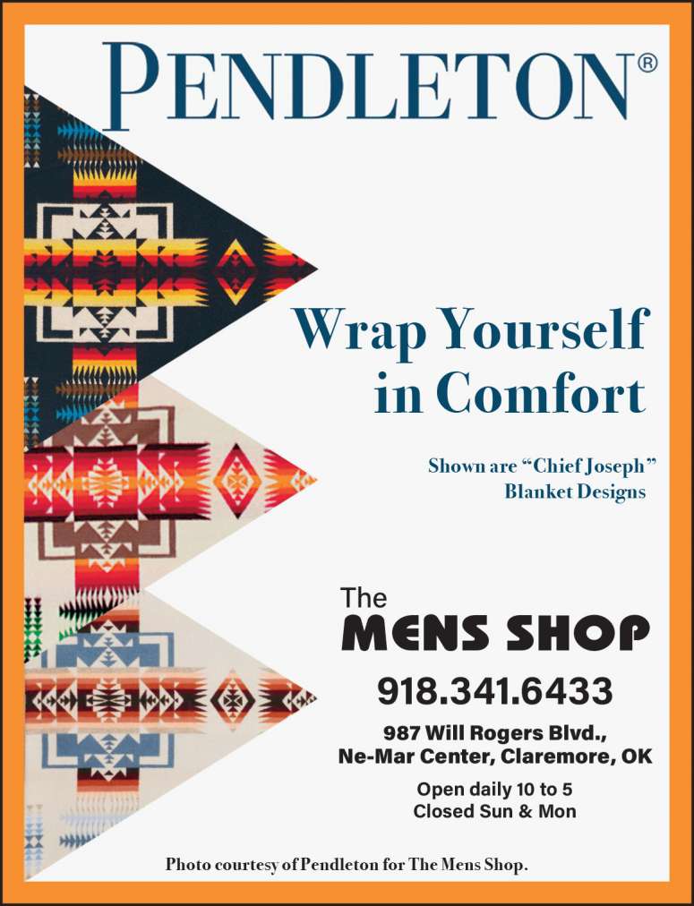 Beautiful Pendleton Blankets Available At The Mens Shop.