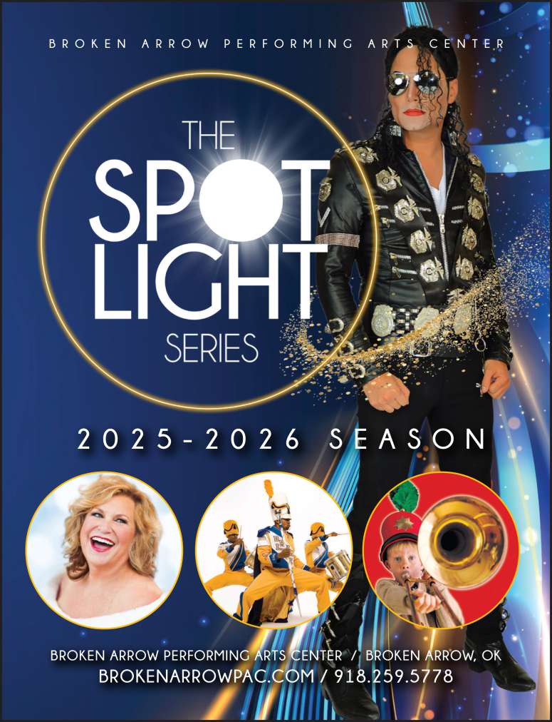 The Broken Arrow Performing Arts Center Spotlight Series season announcement.