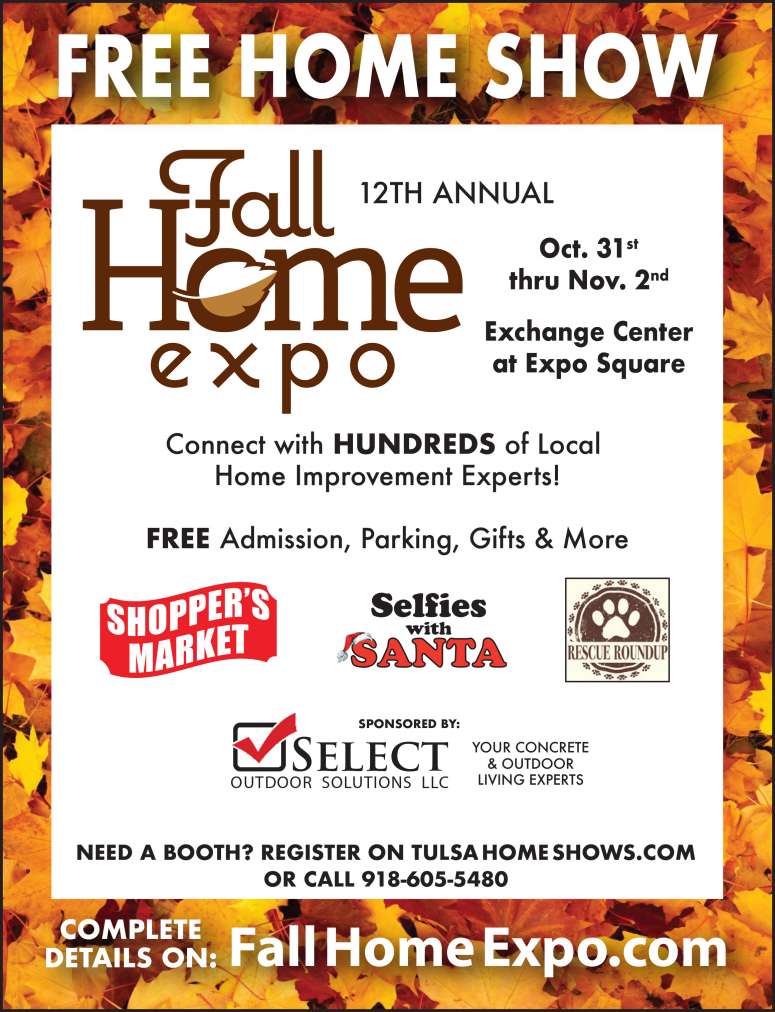 Advertisement for the Fall Home Expo in Tulsa.