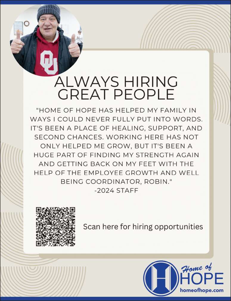 Home of Hope staff making a difference in the lives of others.