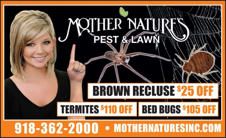 Brown recluse spider and bed bug control from Mother Nature's Pest & Lawn.