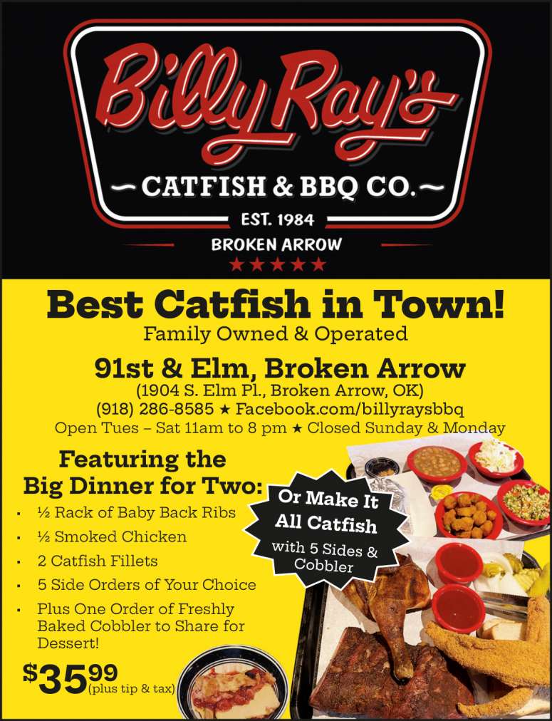 Big Dinner for Two at Billy Ray's Catfish & BBQ Co.