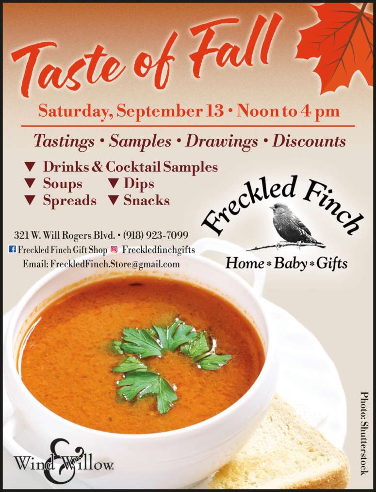 A delicious bowl of soup from Freckled Finch Taste of Fall.