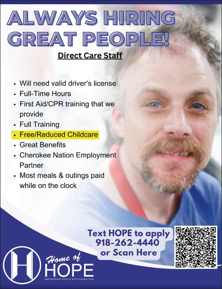 Middle age man using Home of Hope services.