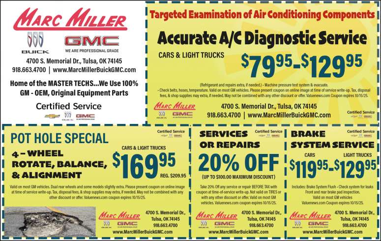 Marc Miller Buick GMC September 2025 Value News display ad image