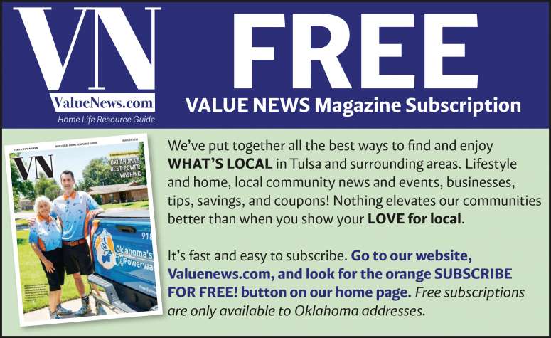 Free Value News Magazine Subscription Advertisement.
