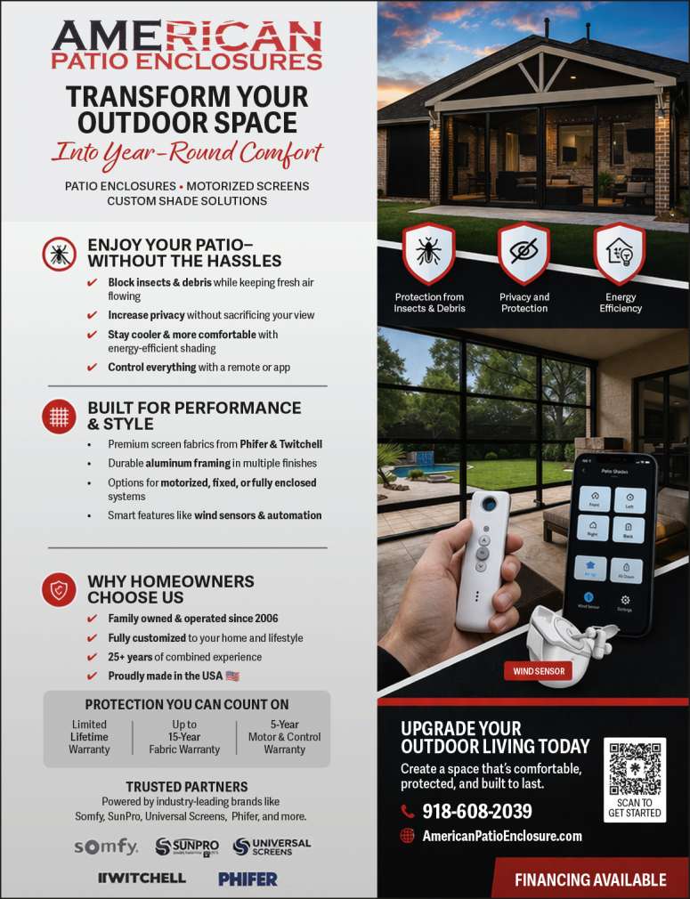 Experience the benefits of a screen enclosure from American Patio Enclosures.