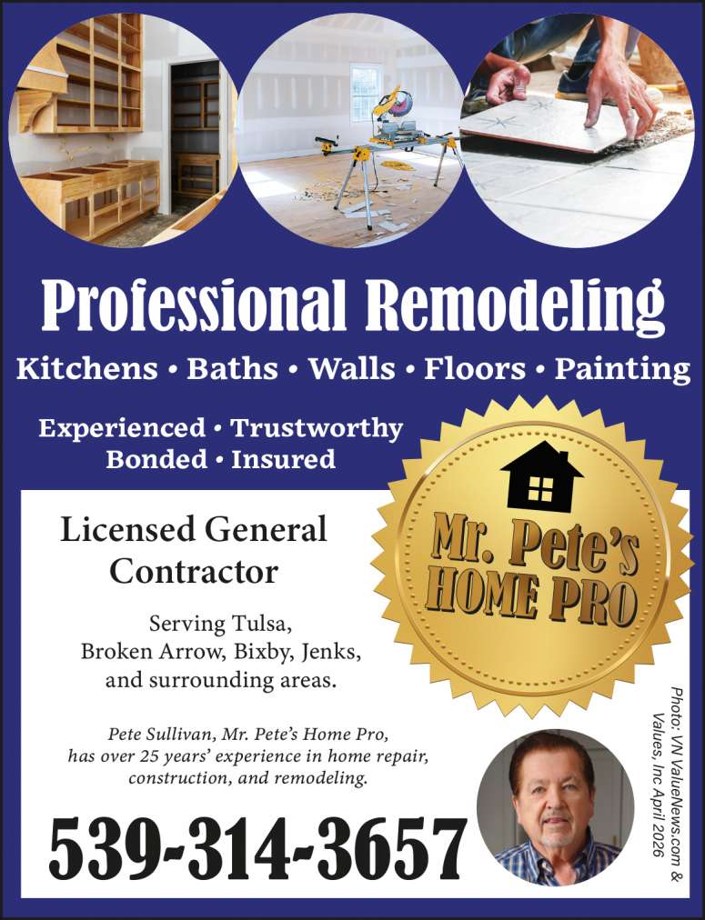 Mr. Pete's Home Pro specialized in home repair & remodeling.