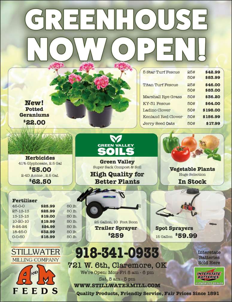 A selection of products available at Stillwater Milling Company.