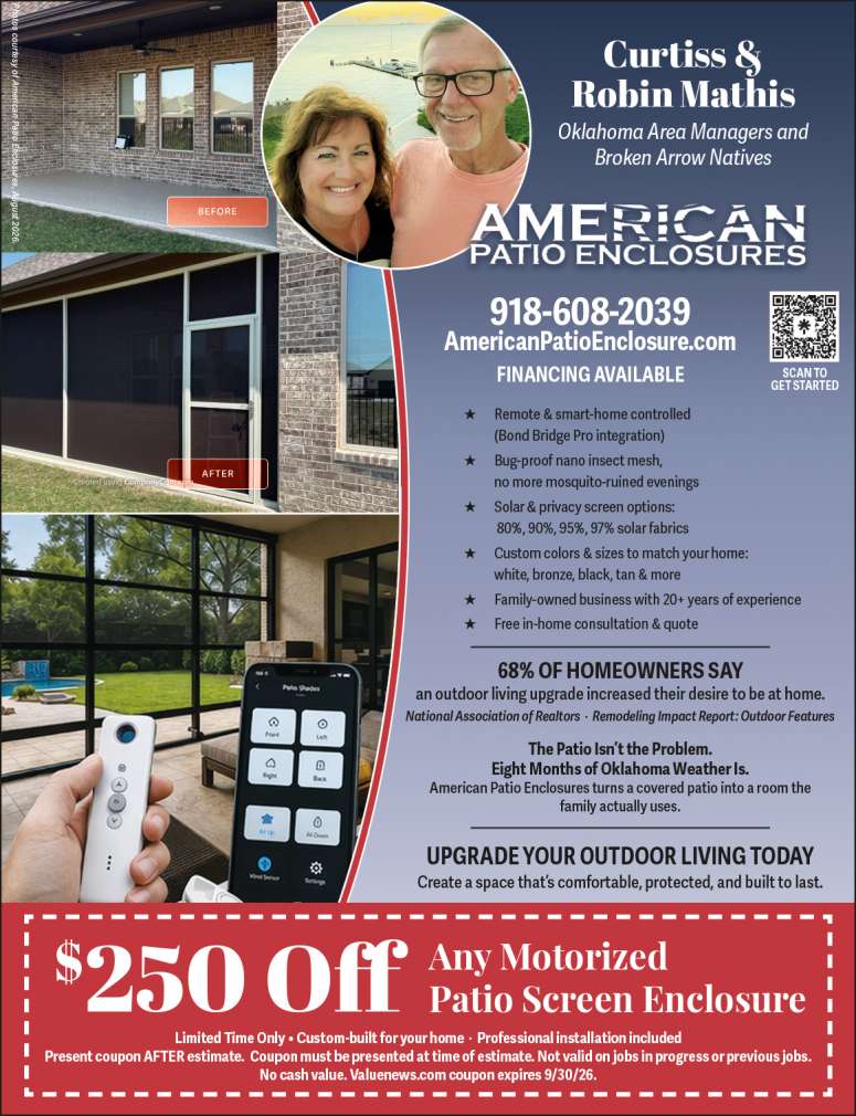 Experience the freedom of a screen enclosure from American Patio Enclosures.