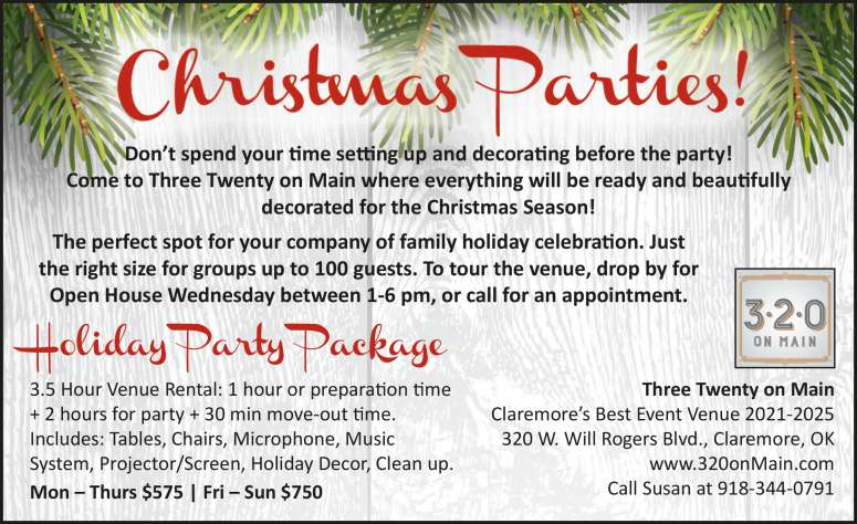 Host your celebration at Three Twenty On Main.