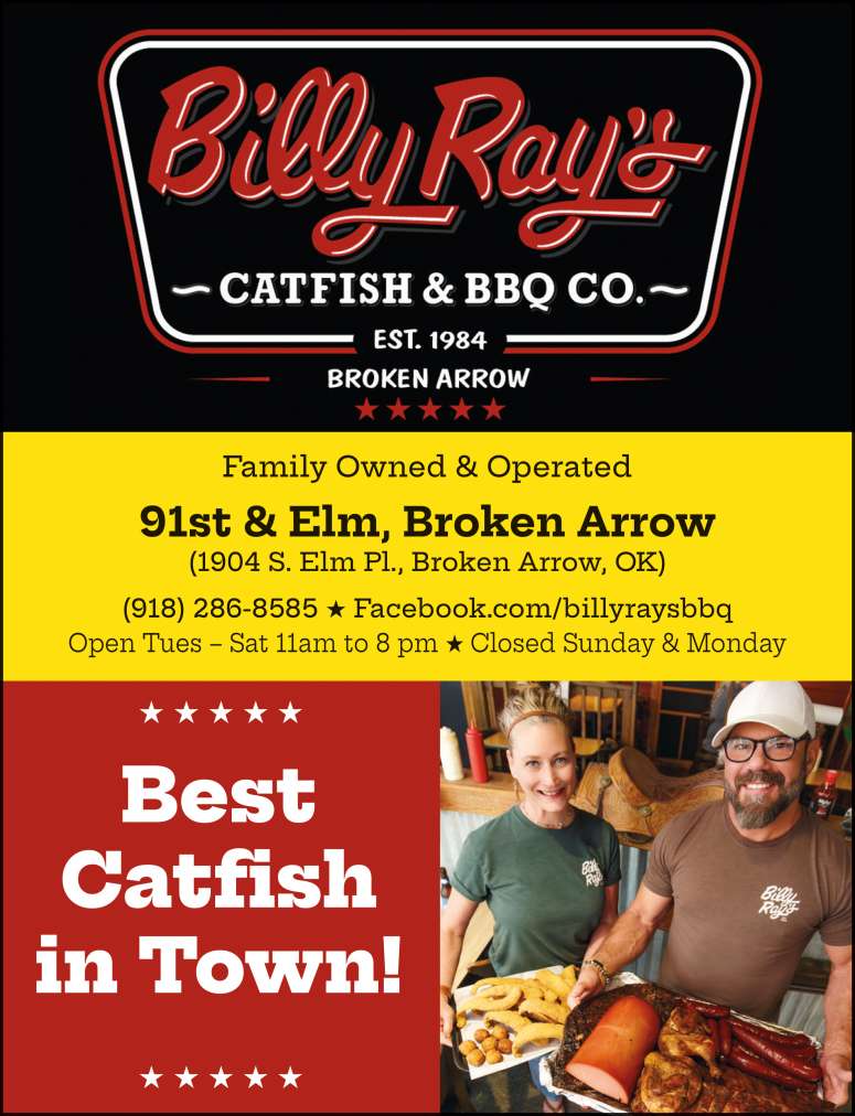 Best Catfish in Broken Arrow at Billy Ray's Catfish & BBQ Co.