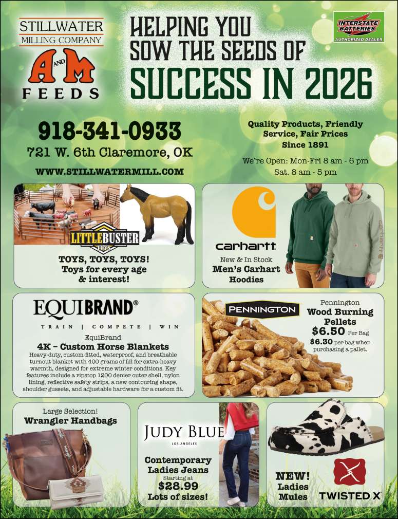 A selection of products available at Stillwater Milling Company.