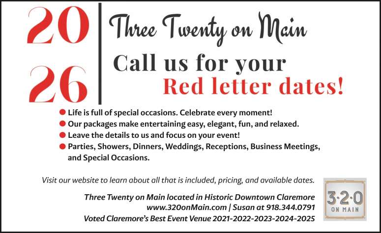 You'll find elegant decor at Three Twenty On Main.