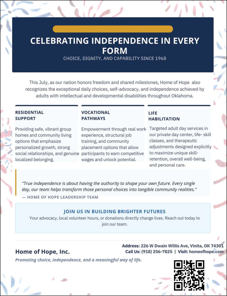 Join the Home of Hope Team.