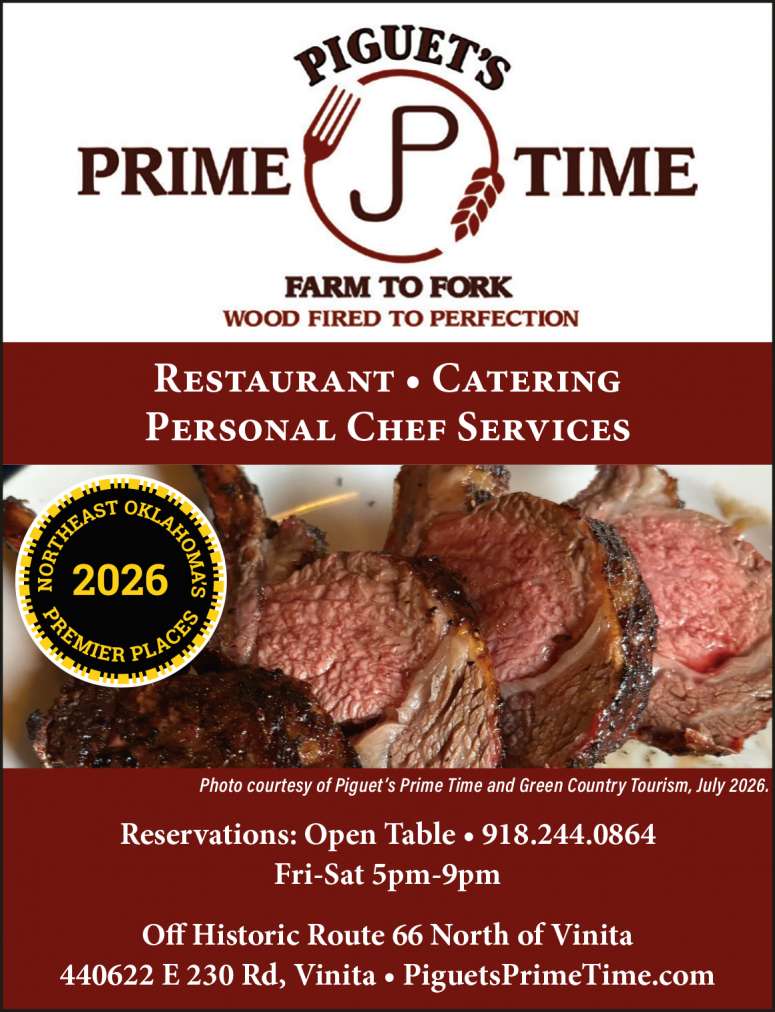 Gourmet Farm to Fork Dining at Piguet's Prime Time.