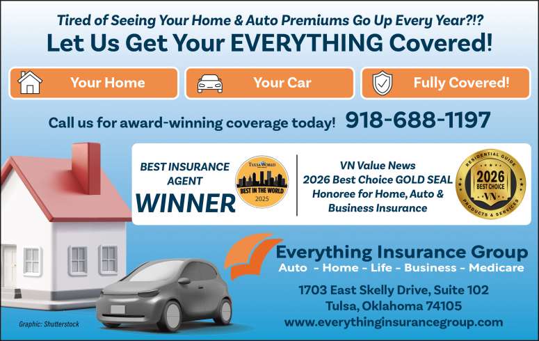 Everything Insurance provides home and vehicle insurance coverage.