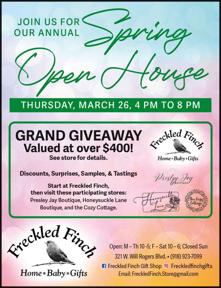 March Savings from Freckled Finch Home • Baby • Gifts.