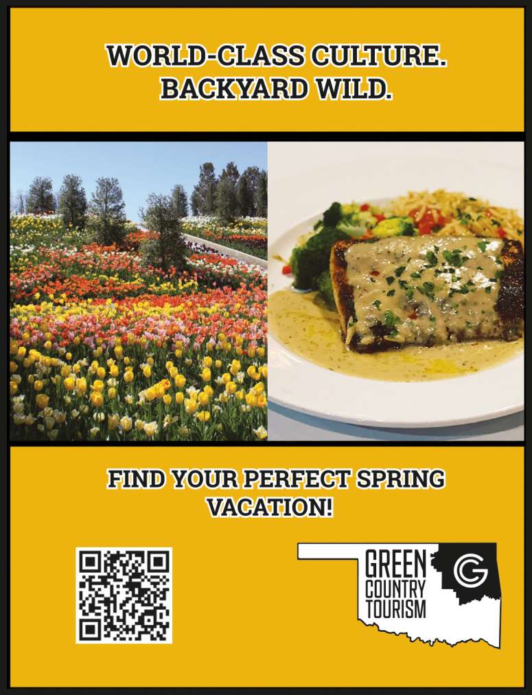 Green Country Tourism helps with vacation ideas.