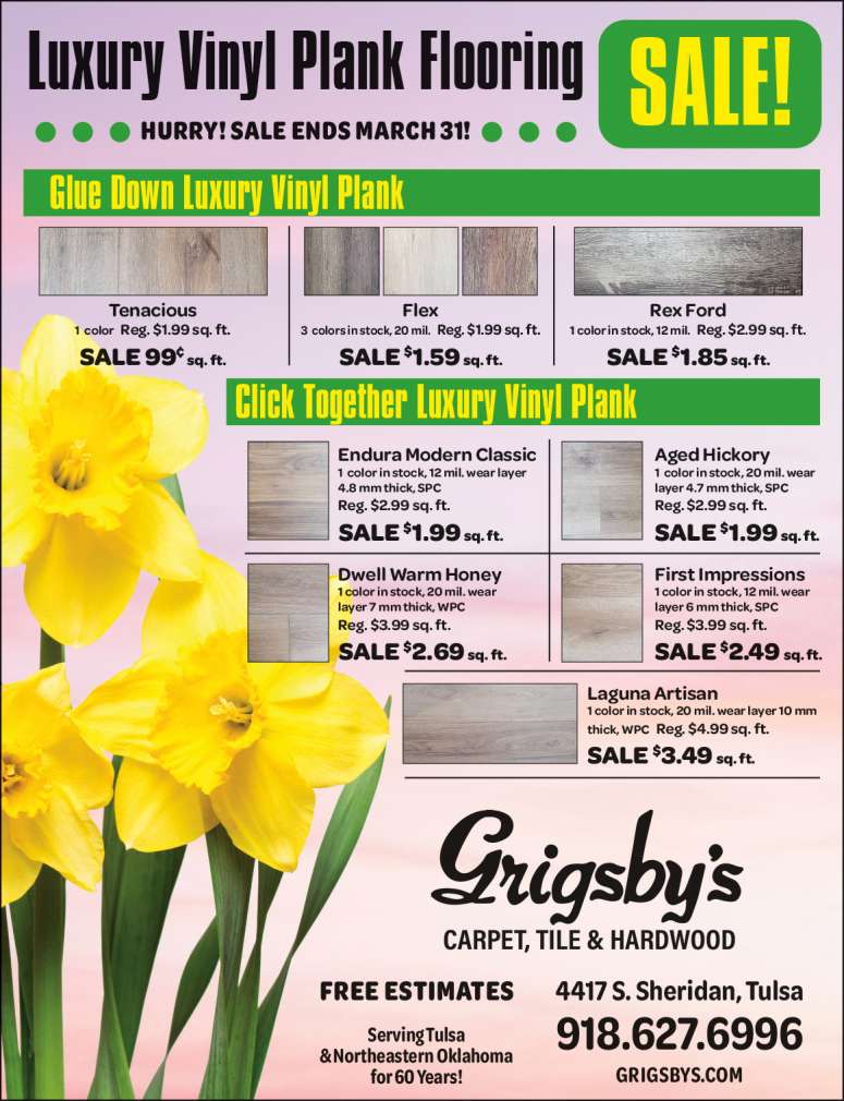 Grigsby's has discounted prices during their March sale.