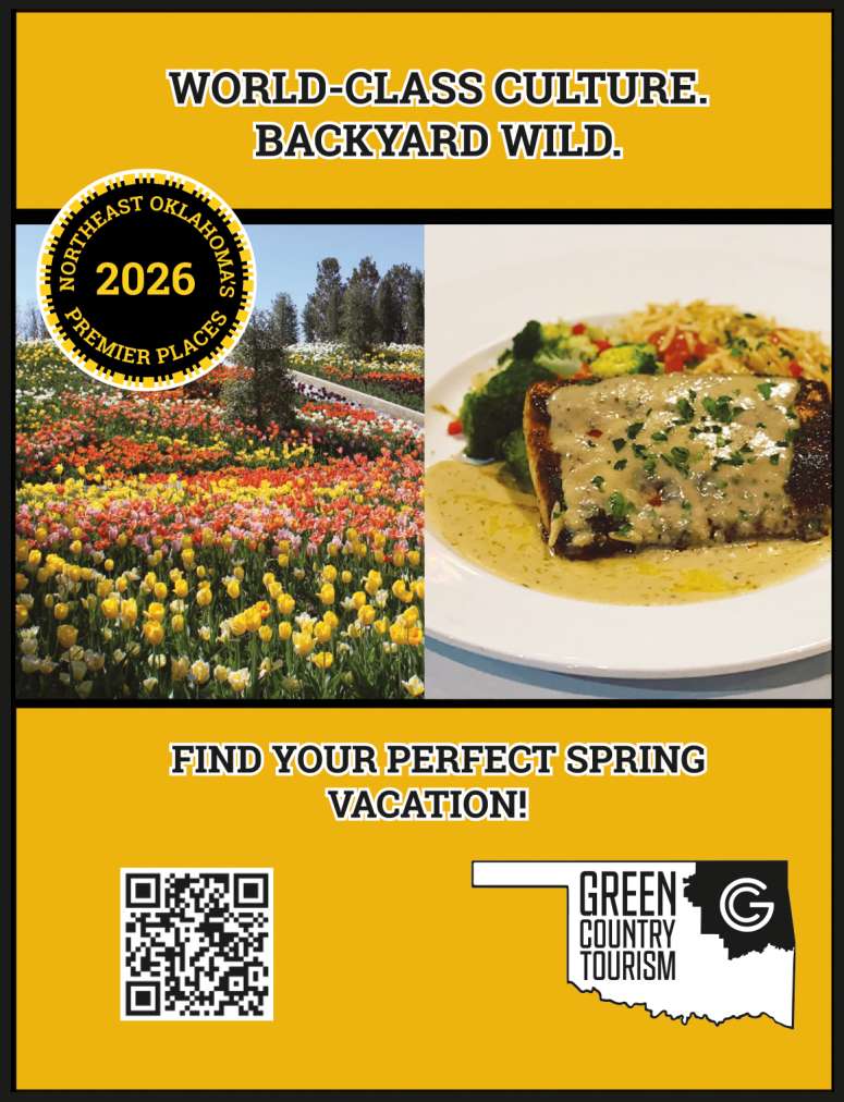 Green Country Tourism helps with vacation ideas.