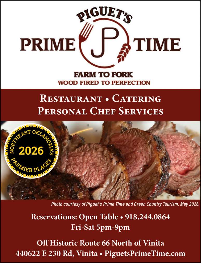 Gourmet Farm to Fork Dining at Piguet's Prime Time.