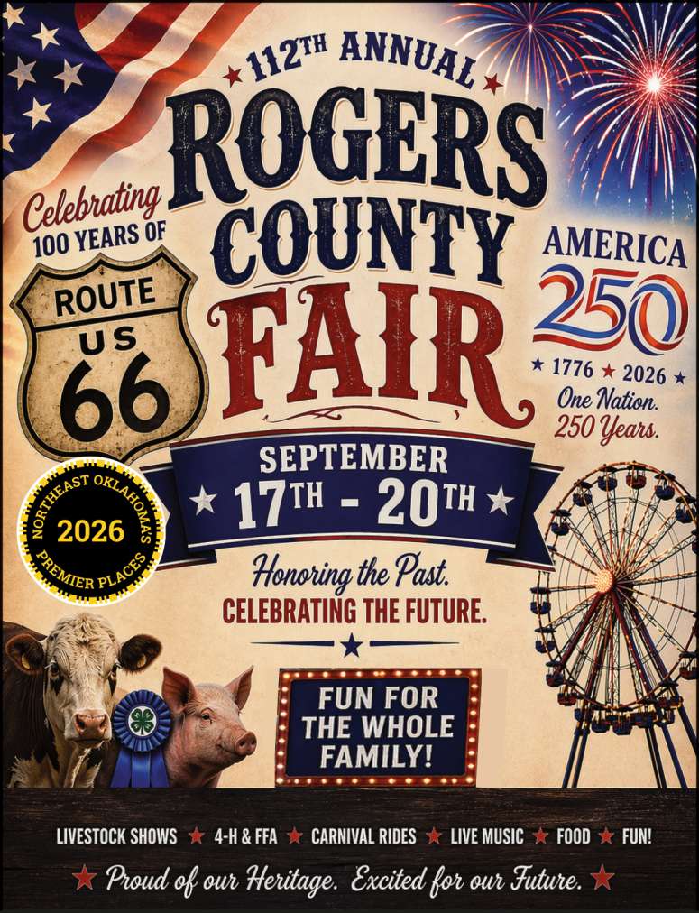 Enjoy fun for the whole family at the 112th Annual Rogers County Fair.