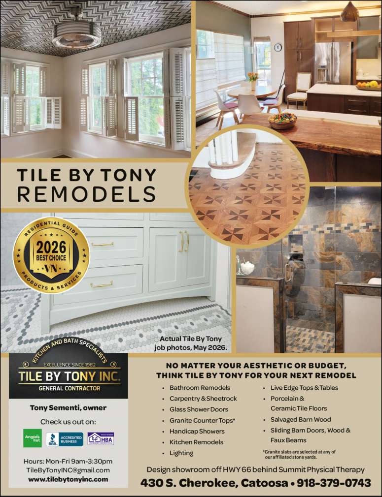 Tile By Tony Inc completes beautiful remodels.
