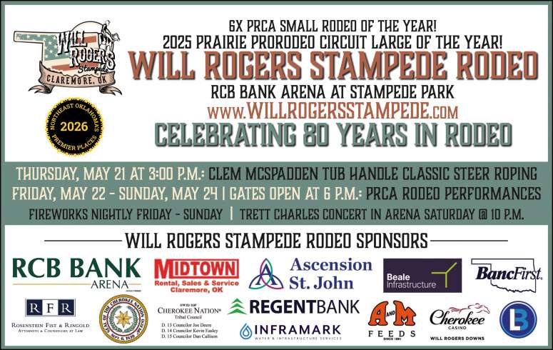 Enjoy professional rodeo during the Will Rogers Stampede PRCA Rodeo