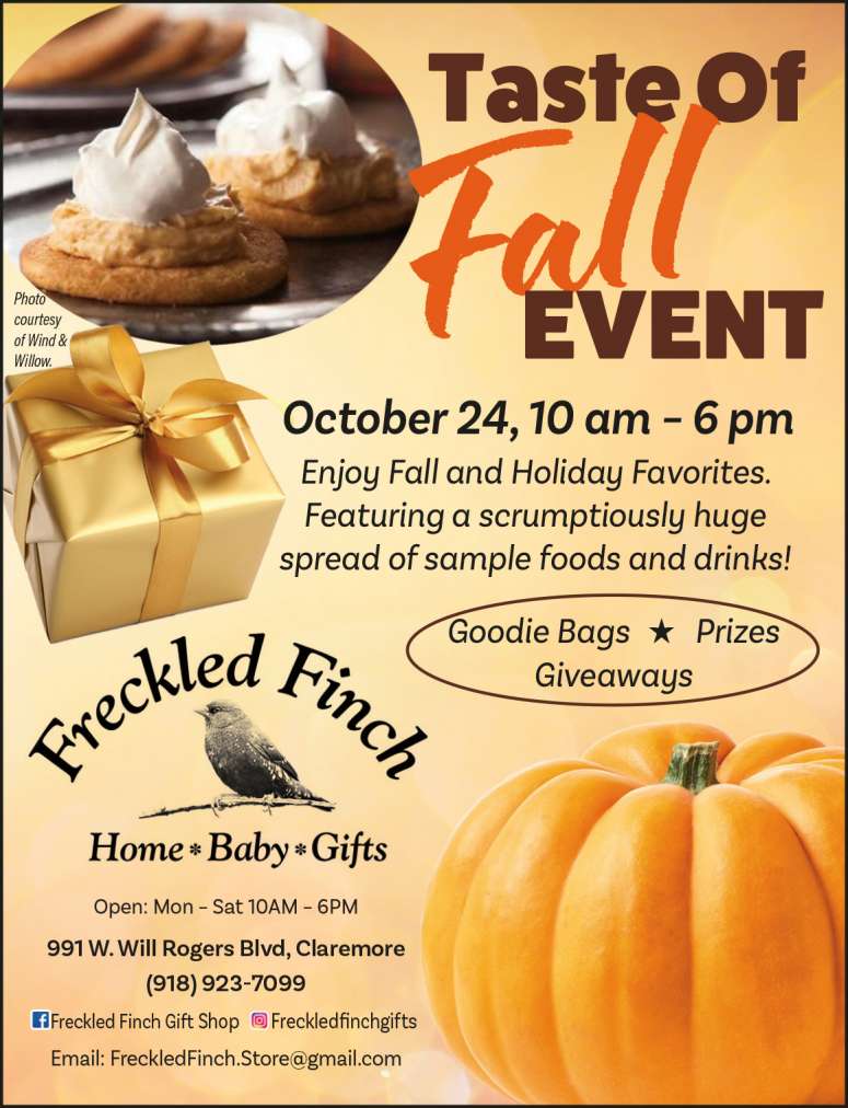 Taste of Fall Event at Freckled Finch