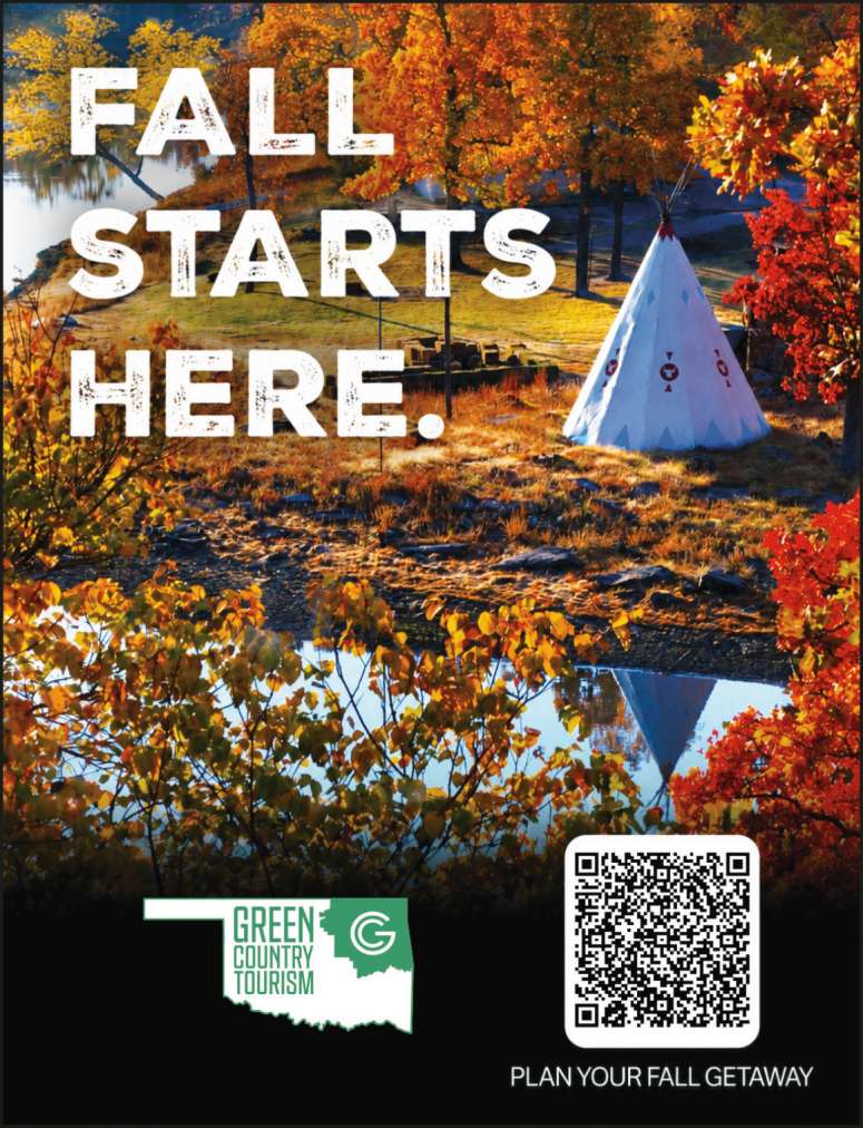 Green Country Tourism helps with vacation ideas.