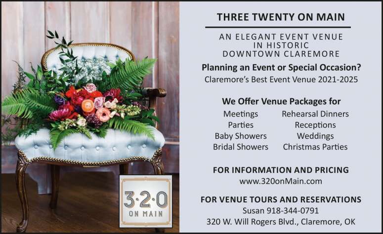 Host your celebration at Three Twenty On Main.