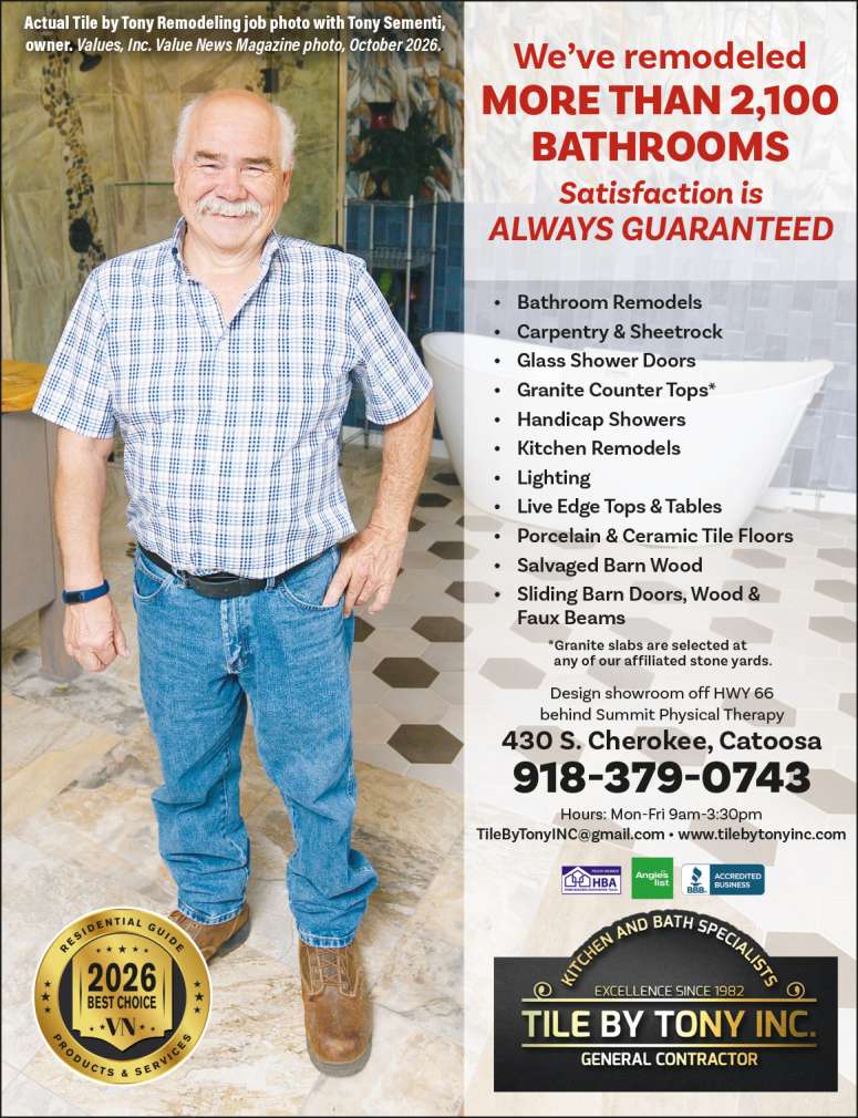 Tile By Tony Inc completes beautiful remodels.