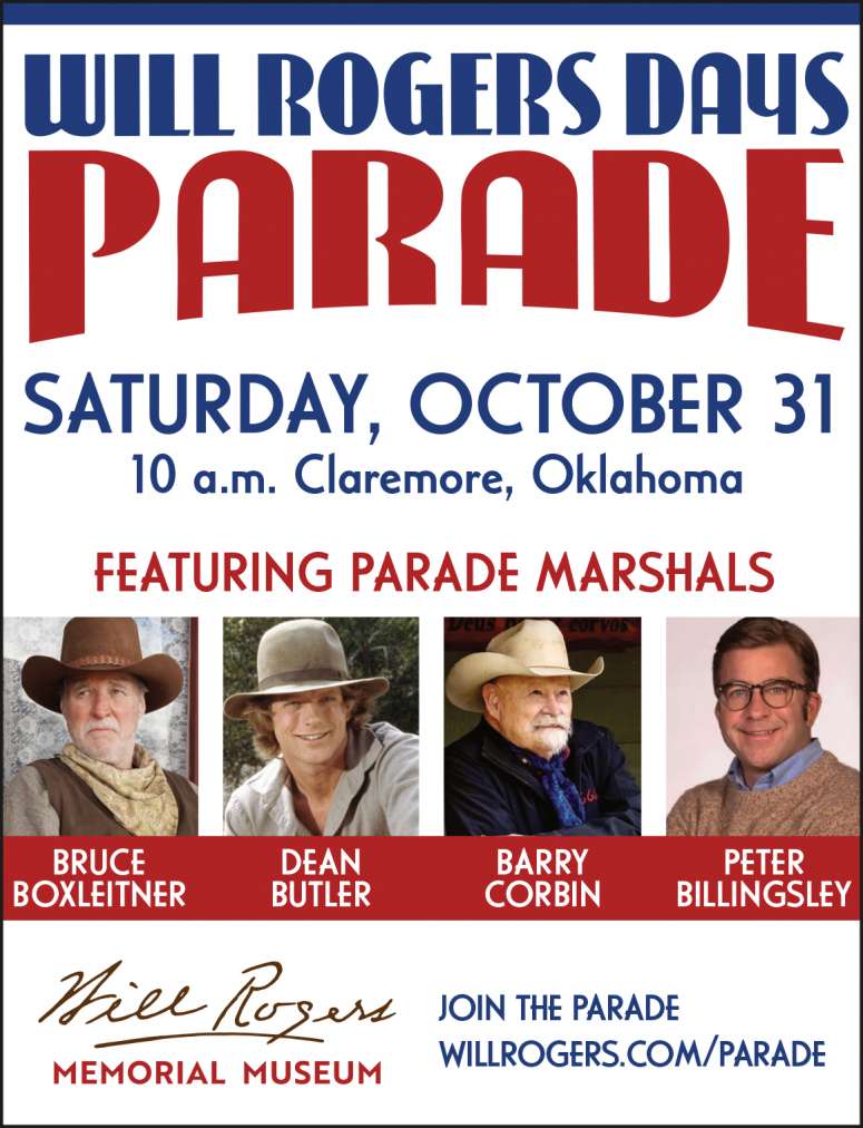 Enjoy family fun at the Will Rogers Days Parade.