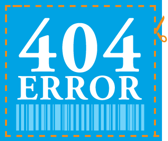 Coupon with text that reads 404 Error