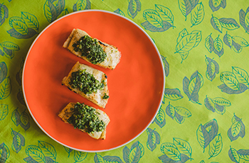 Grilled Cod with Salsa Verde