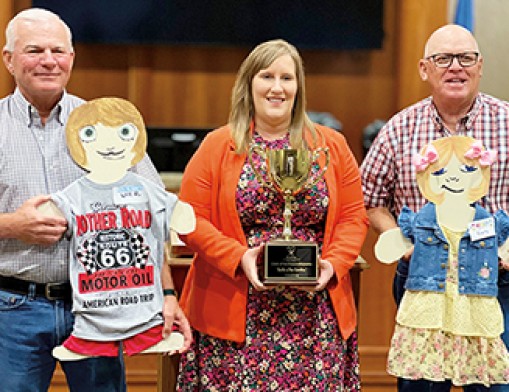 L to R: BOCC Chairman and District 2 Commissioner Steve Hendrix; CASA of Northeast Oklahoma Executive Director Emily Bowling; and District 1 Commissioner Dan DeLozier. Photos courtesy of Diana Dickinson, Rogers County Public Information Officer.