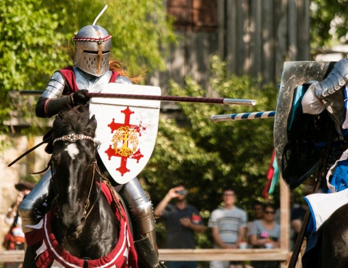 The live action Jousting Tournament.