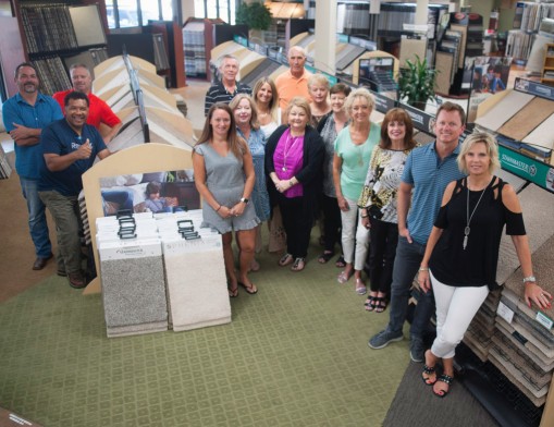 (L-R) Daniel Brooks, Richard Trimm, Walter Guerra, Amanda Payne, Lore Dorris, Lorna Allen, Rebecca Landrum, Ed Whitaker, Sam Roberts, Nancy Carr, Melinda Williamon, Cindy Gowing, Teri Ford, David Stover, And Penny Carnino. Not pictured: Jeff Stover, Randy Mount, Todd Crain, Shana Howard, and Ron Stimmer.