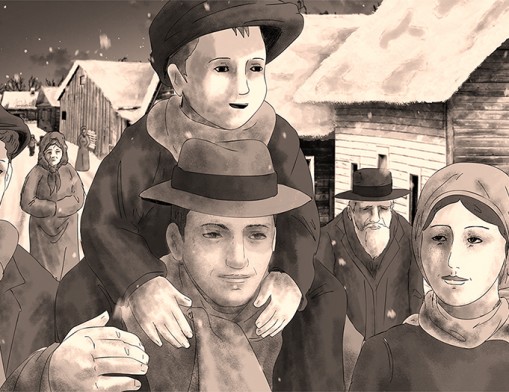 An animated scene from &ldquo;Among Neighbors&rdquo; by Yoav Potash. The film has drawn the ire of the far right in Poland, where the film is set. Courtesy of 8 Above